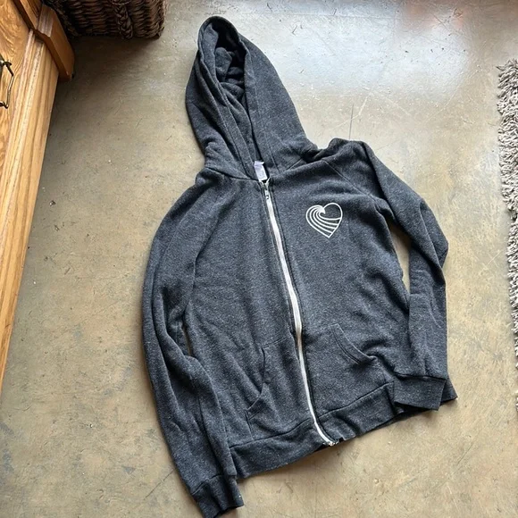 Tone it Up Gray Zip Up Hoodie - Picture 1 of 6